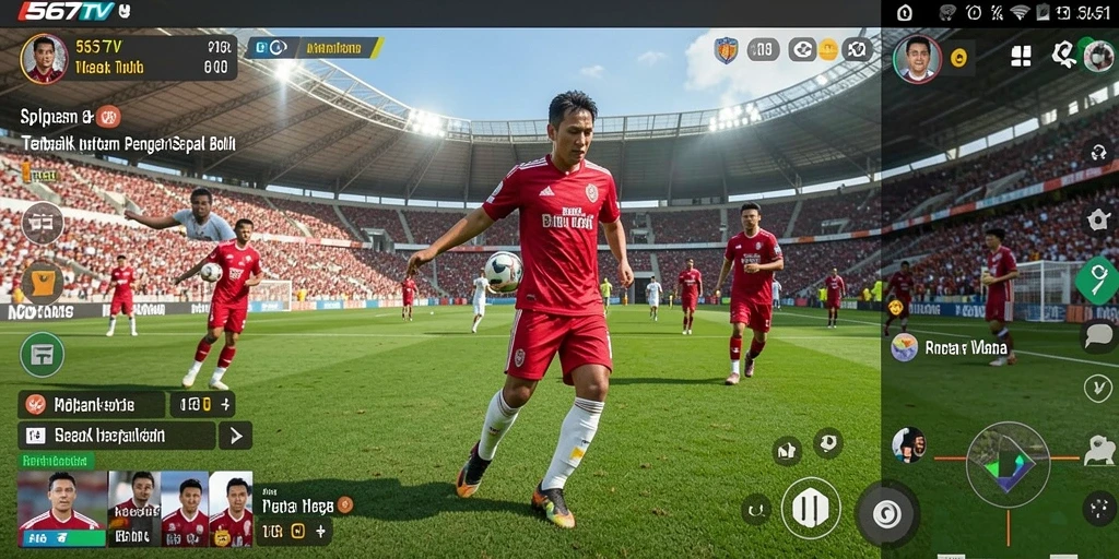 Tampilan gameplay dari aplikasi 567TV yang informatif dan menarik.