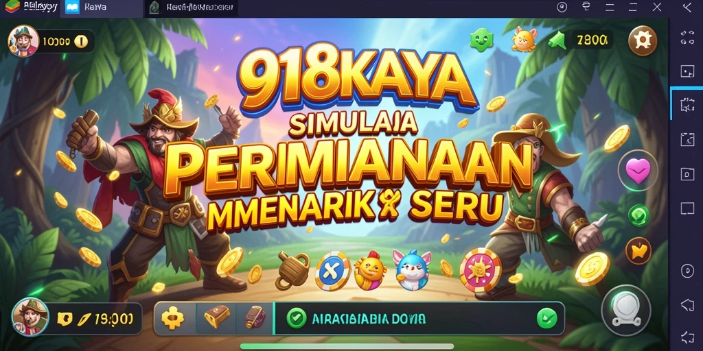 Screenshot gameplay 918KAYA menampilkan elemen simulasi yang menarik.