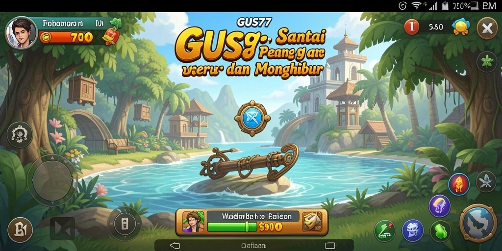 Tampilan gameplay GUS77 yang menarik dan penuh warna.