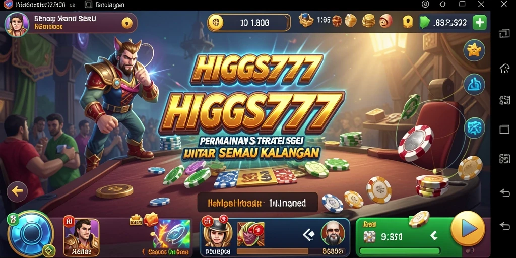Tampilan seru gameplay strategi HIGGS777 yang mendebarkan.