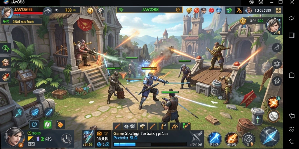 Tampilan gameplay SLG yang seru dan menantang di JAVO88.
