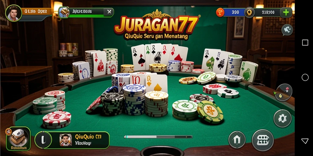Tampilan menarik dari gameplay QiuQiu JURAGAN77.