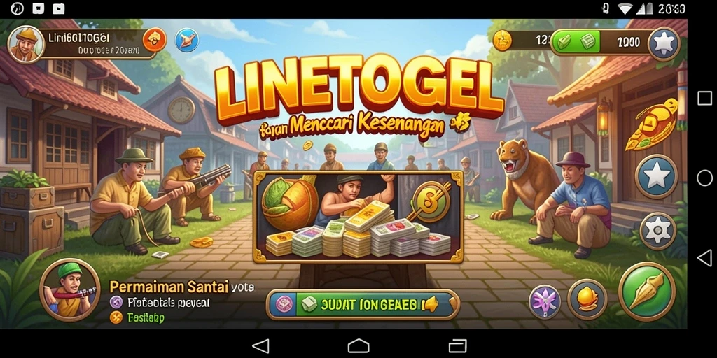 Tampilan gameplay LINETOGEL yang menyenangkan dan interaktif.