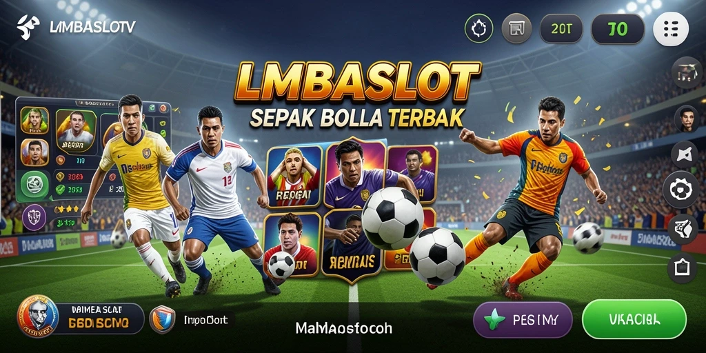 Tampilan gameplay LMBASLOT yang menarik dan penuh warna.