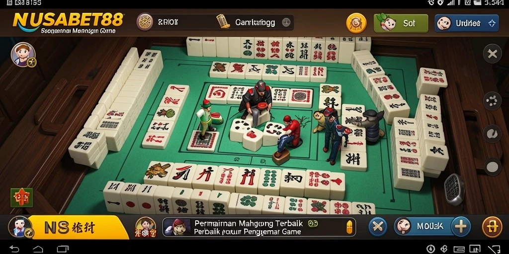Tampilan menarik dari gameplay Mahjong di NUSABET88.