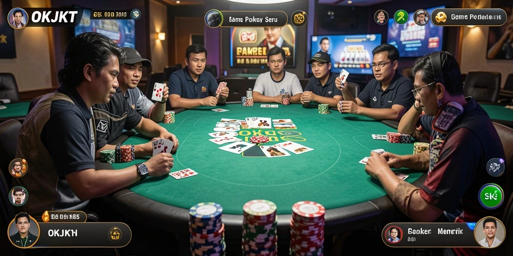 Tampilan gameplay OKJKT yang menarik dan interaktif di poker.