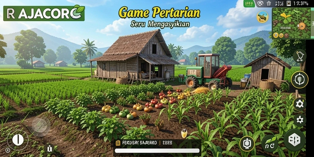 Tampilan gameplay RAJACORC yang seru dan interaktif.