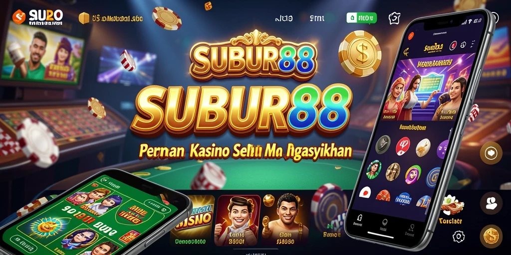 Tampilan antarmuka SUBUR88 yang menarik dengan gameplay Kasino yang seru.