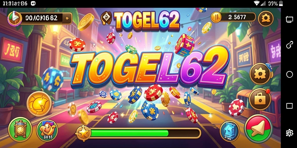 Tampilan utama TOGEL62 yang menampilkan gameplay seru dan interaktif.