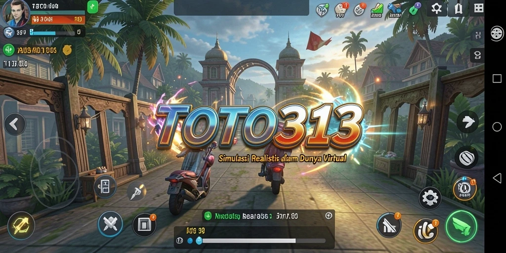 Screenshot gameplay TOTO313 menampilkan suasana simulasi yang mendetail.